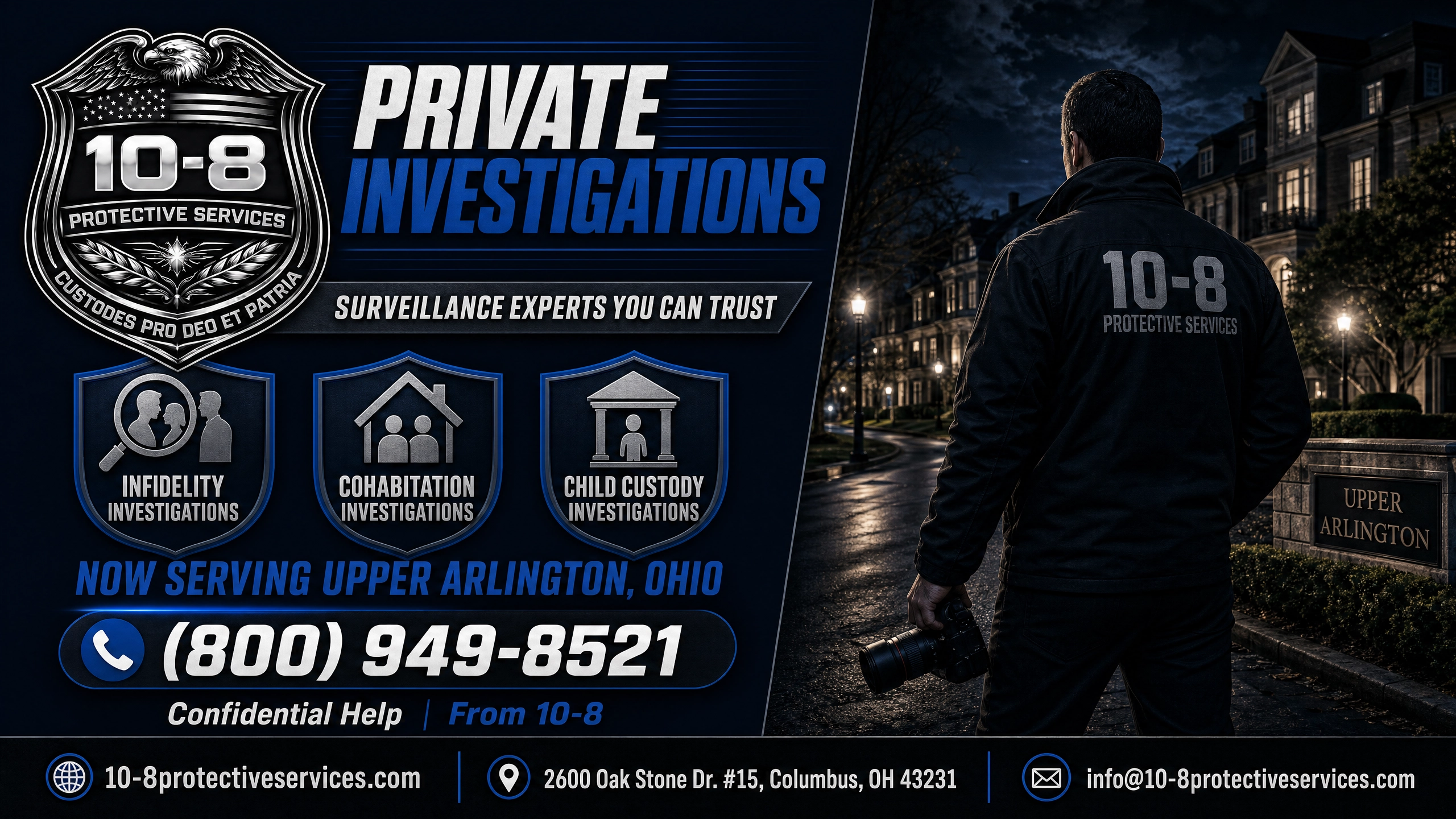Private Investigator Serving Upper Arlington Ohio 43221